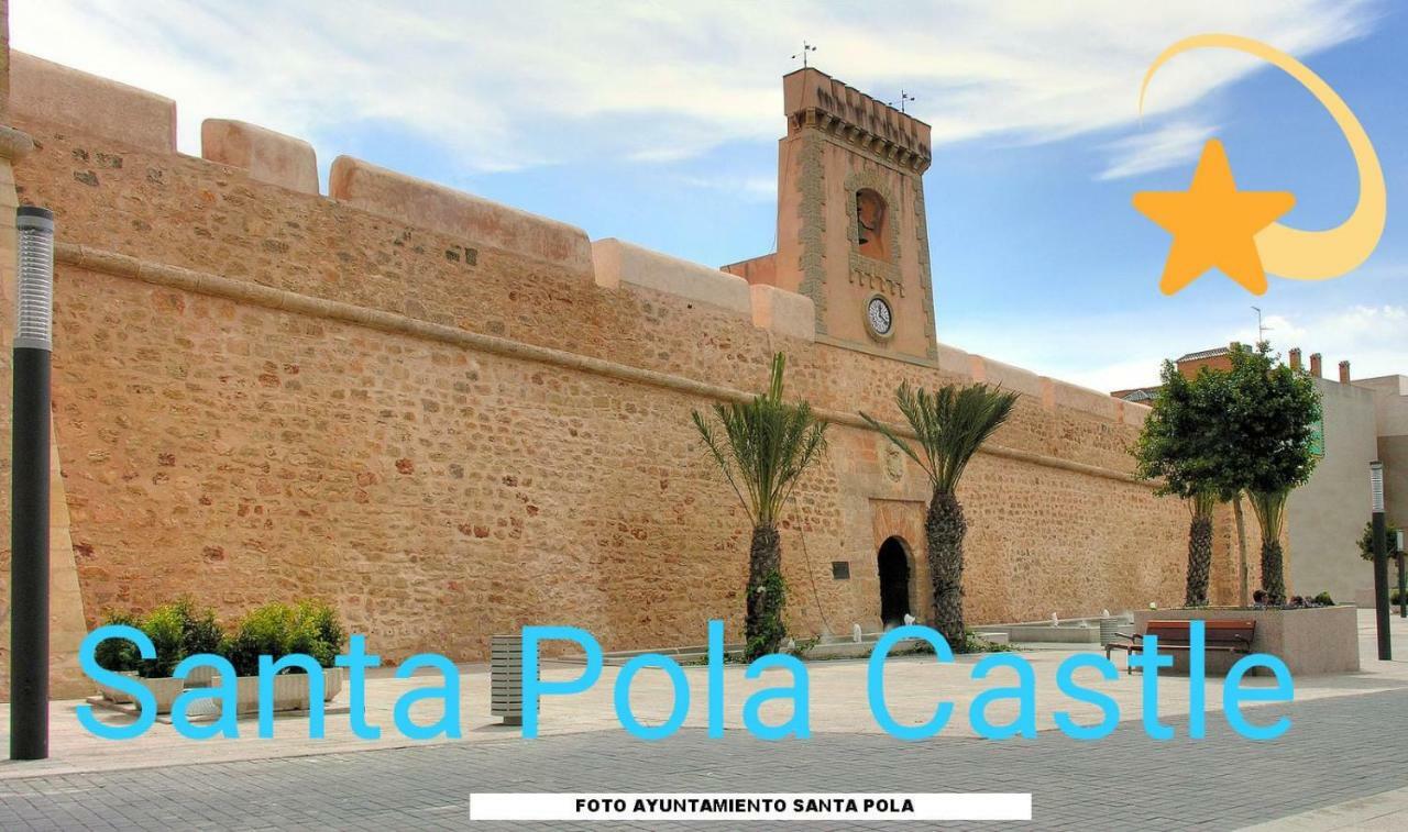 Playa 500M Y Centro Pueblo 600M, Piscina, 4 Clim, 2 Parkings Apartman Santa Pola Kültér fotó