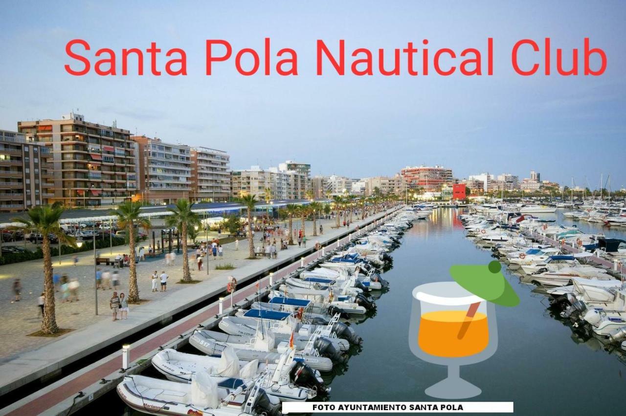 Playa 500M Y Centro Pueblo 600M, Piscina, 4 Clim, 2 Parkings Apartman Santa Pola Kültér fotó
